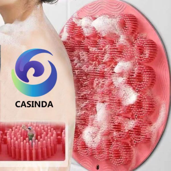 Bathing back scrubbing artifact back rubbing suction cup massage bathing brush no need to ask for help, stick to the wall to rub the back and brush the back silicone bathing towel