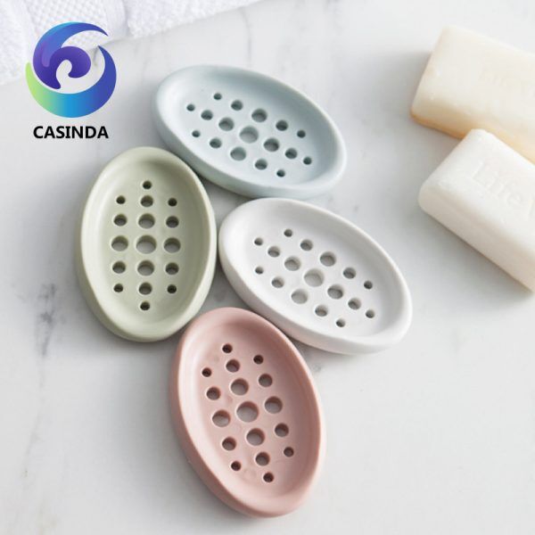 Daily bathroom soap box Japanese style drainable laundry soap rack sawtooth soap box