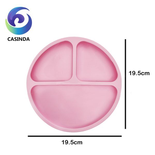 Bandeja de comida para bebés de silicona